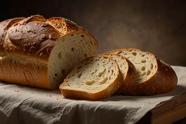 Homemade artisan bread