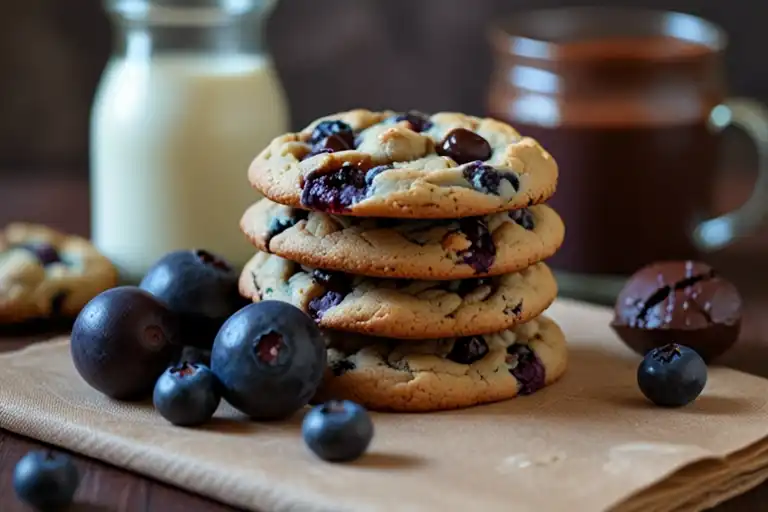blueberry chocolate cookies