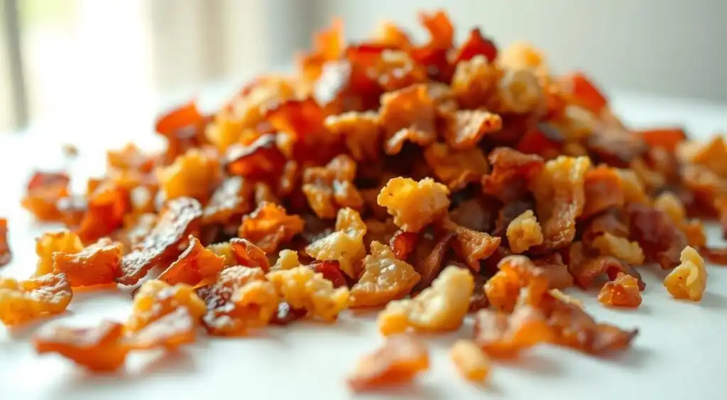 crispy bacon crumbles broccoli cauliflower salad recipe
