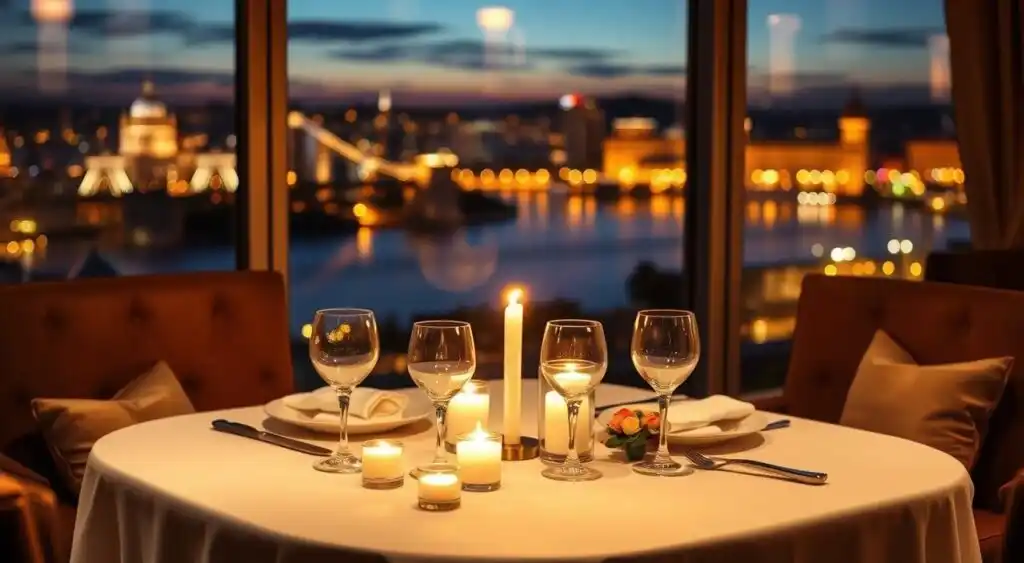 Romantic Dinner Setting for Two