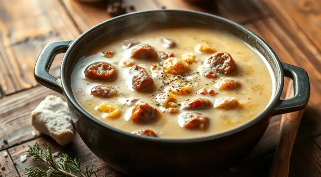 creamy parmesan italian sausage soup