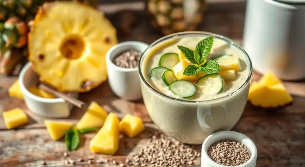 pineapple cucumber smoothie