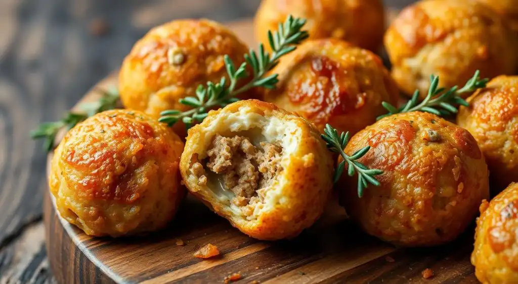 rotel cream cheese sausage balls