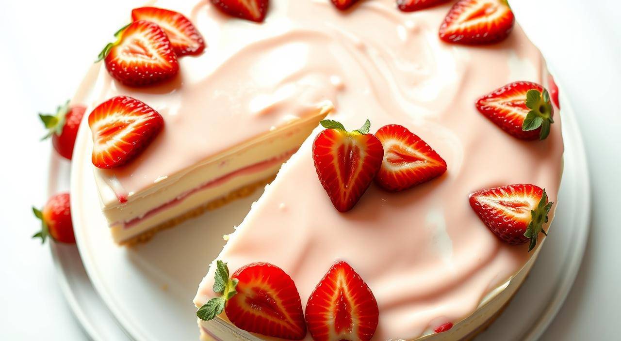 strawberry cheesecake cake recipe