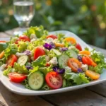 Colorful Summer Salad with Fresh Ingredients